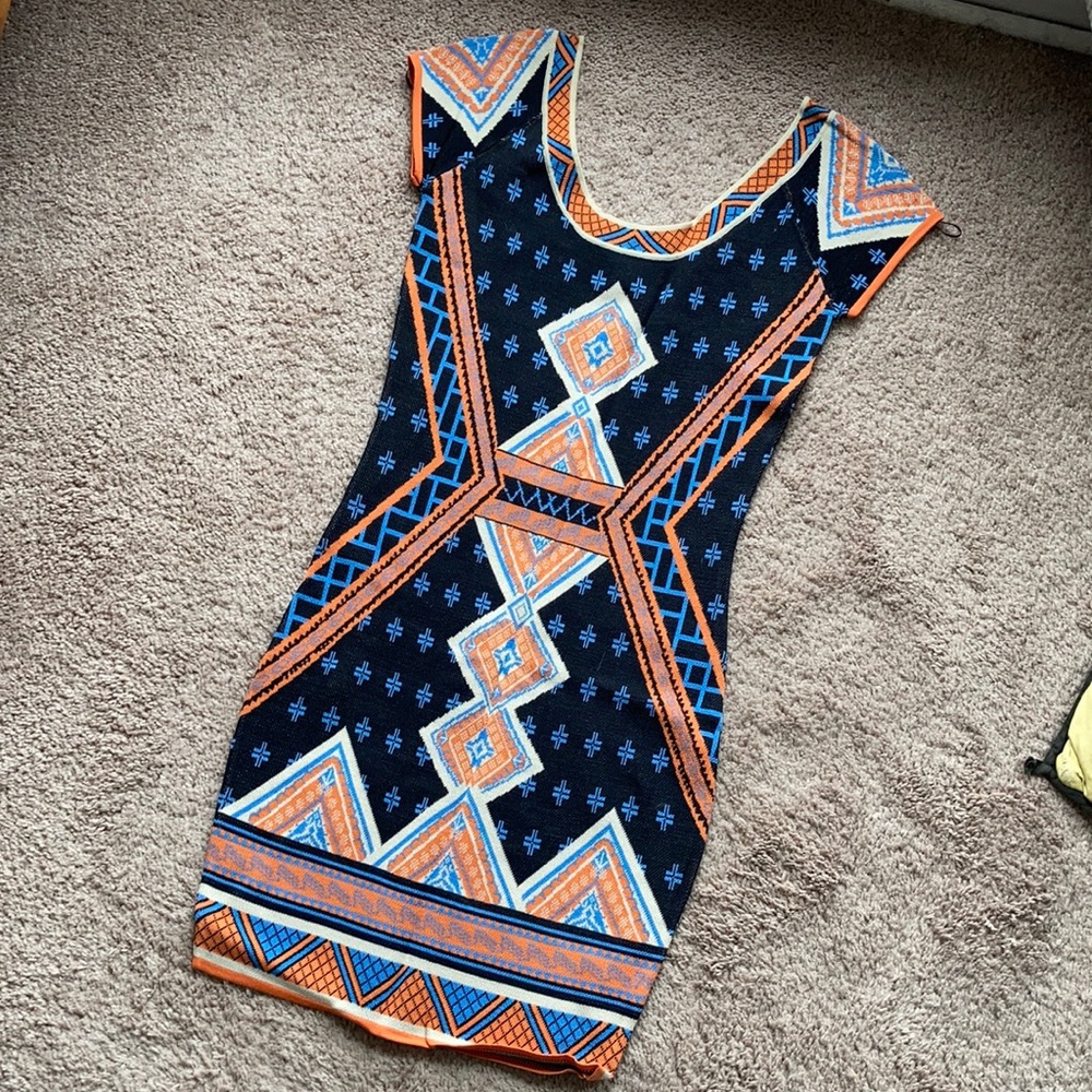 Jealous Tomato geometric design dress